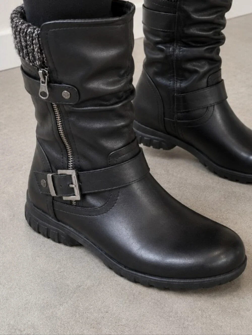 Sean Alan Black Skyler Boots-NIB-comes in box - Size:10